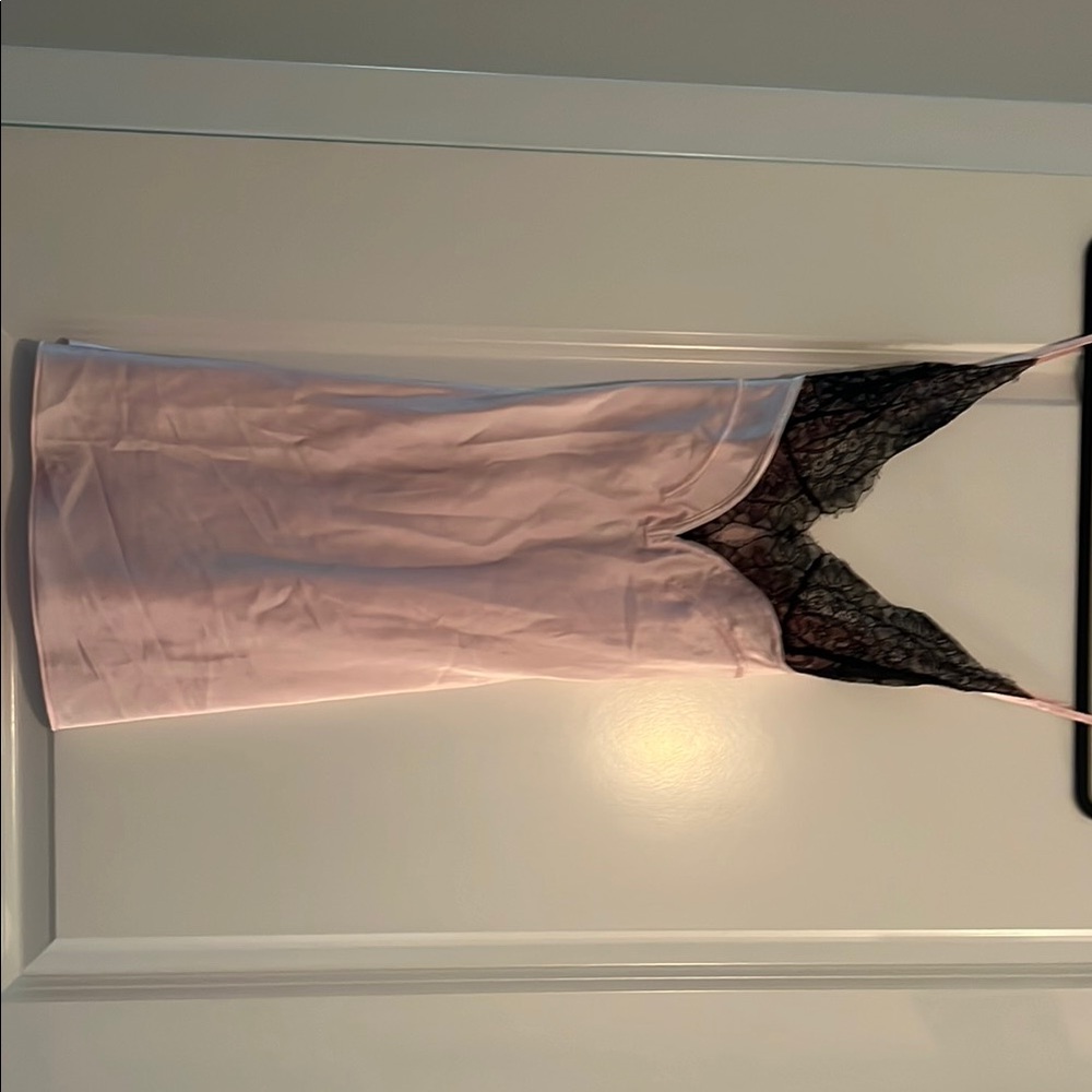 Victoria's Secret Pink Dress with Black Lace